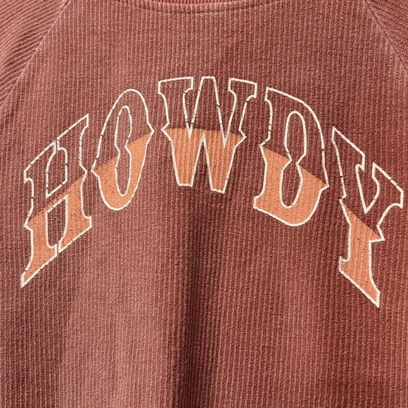 Altar'd State ‘Howdy’ Ribbed Sweatshirt - Picture 5 of 11